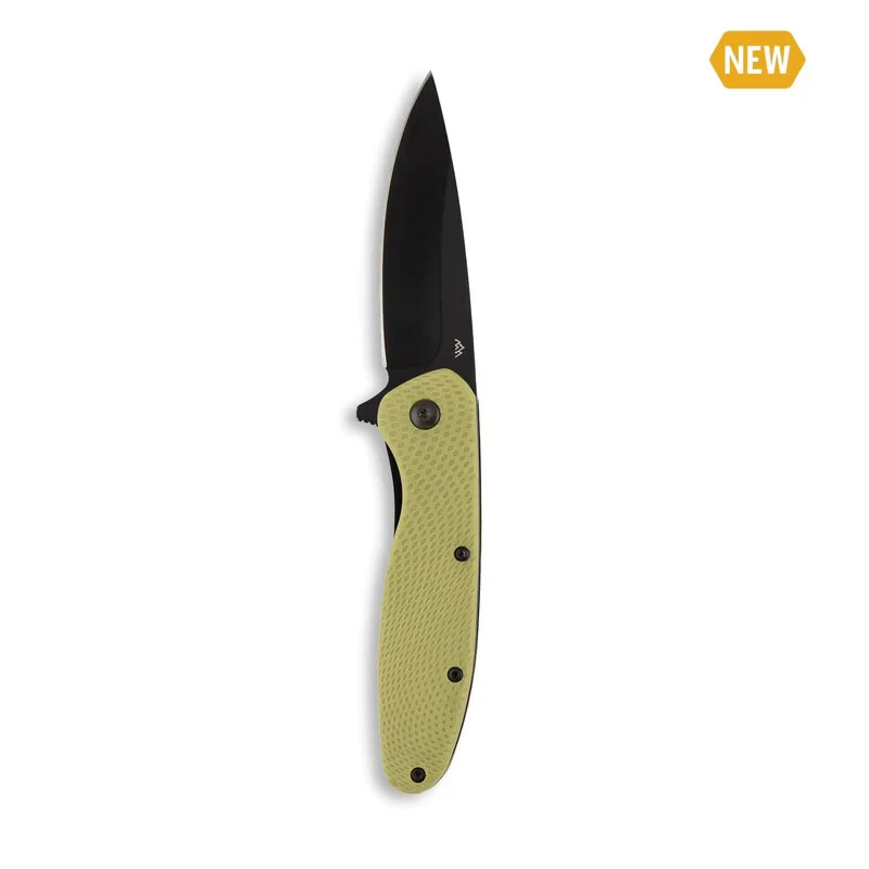 Outdoor Edge Viddux Green Spring Assisted Manual Folding Knife 3.15" Blade VD-1C