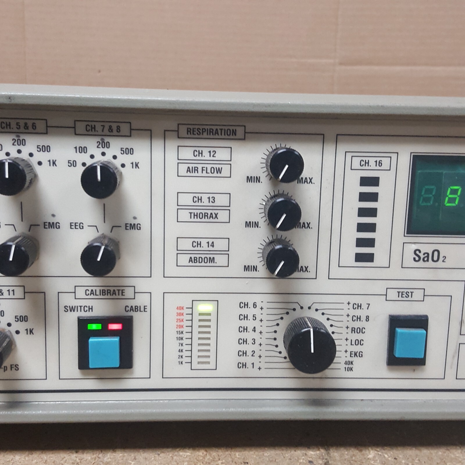 Vista-Graph Polysomnography Amplifier - Powers On - No Power Cord - USED