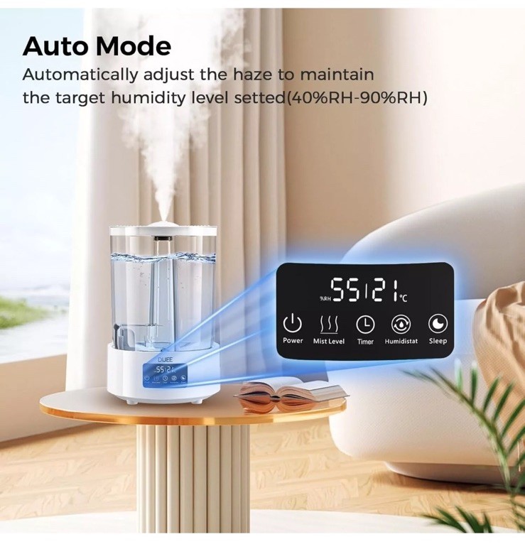 DIJEE Ultrasonic Smart Air Humidifier, 5L Capacity