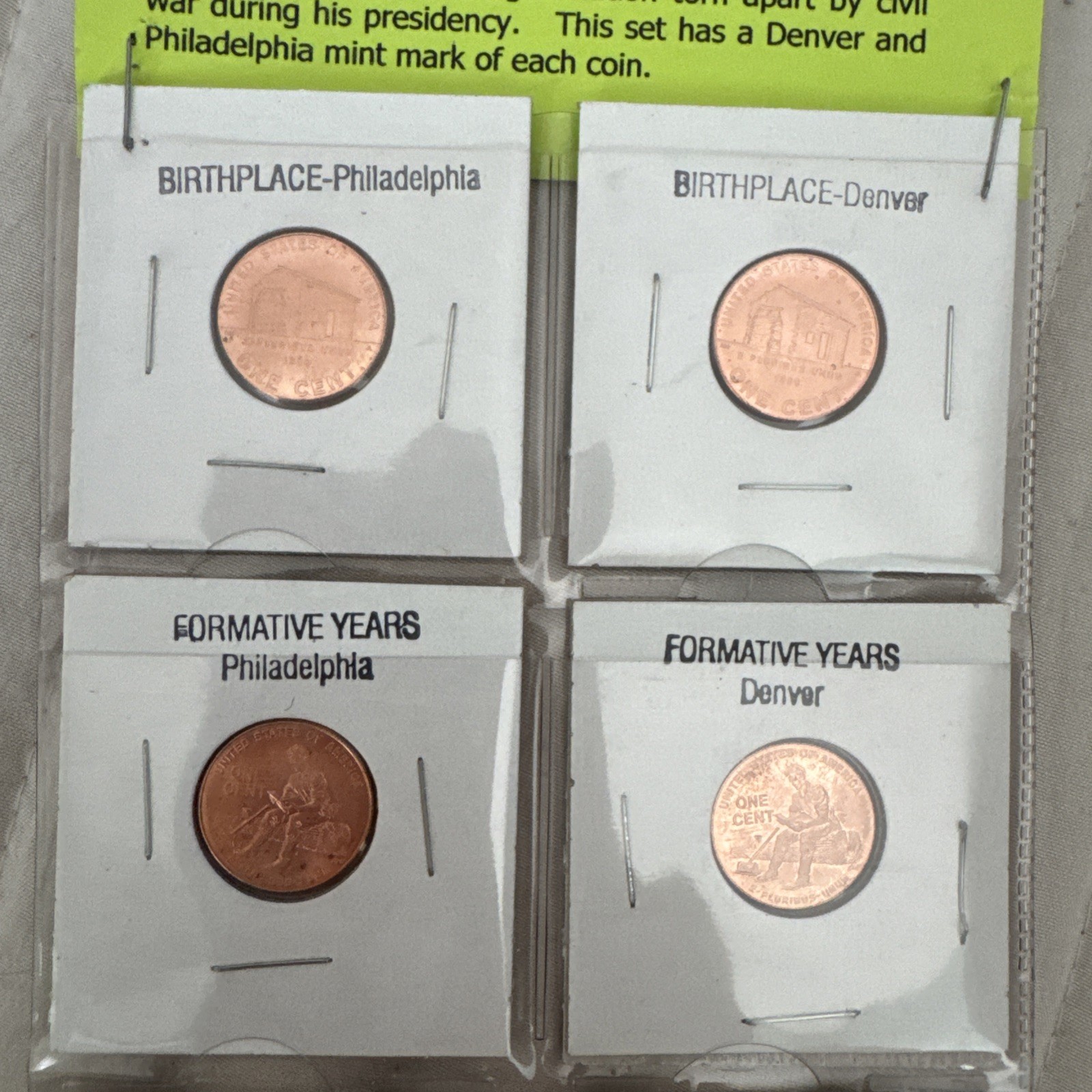 2009 Lincoln cent series 8 coin set