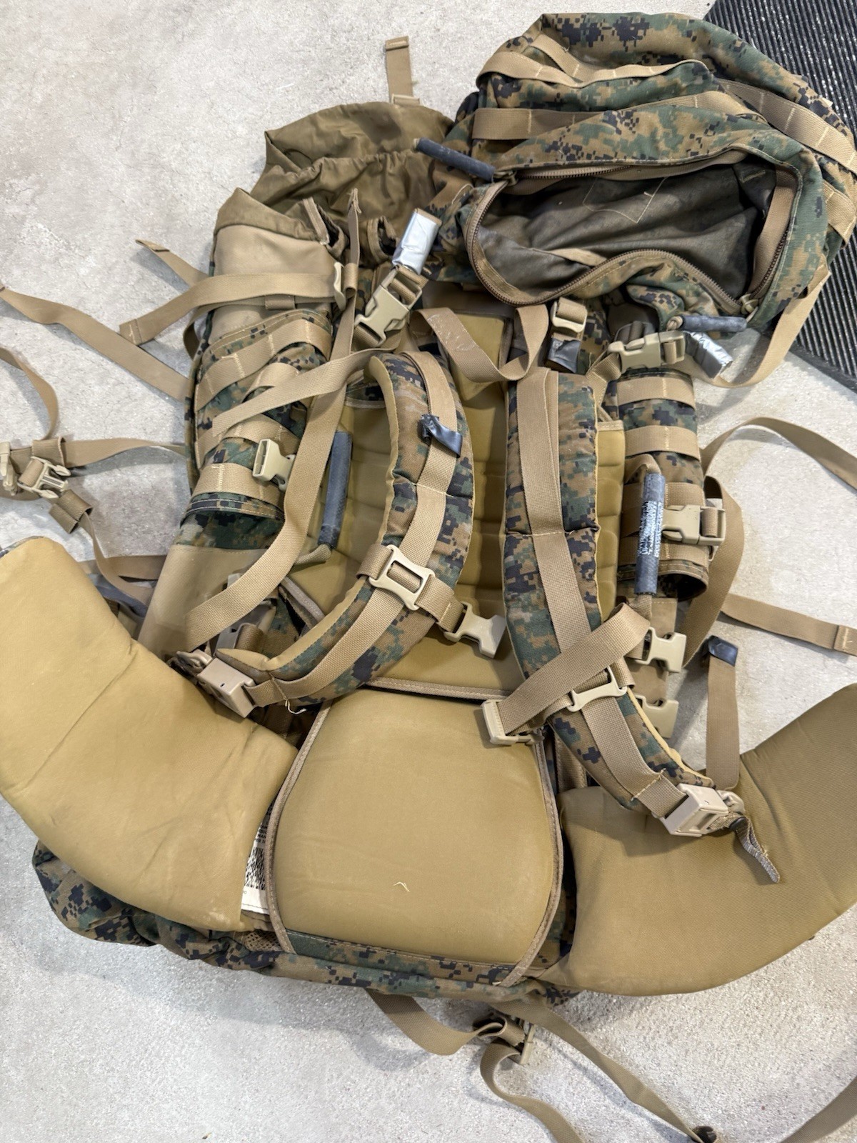USMC Issued Woodland Marpat Pack