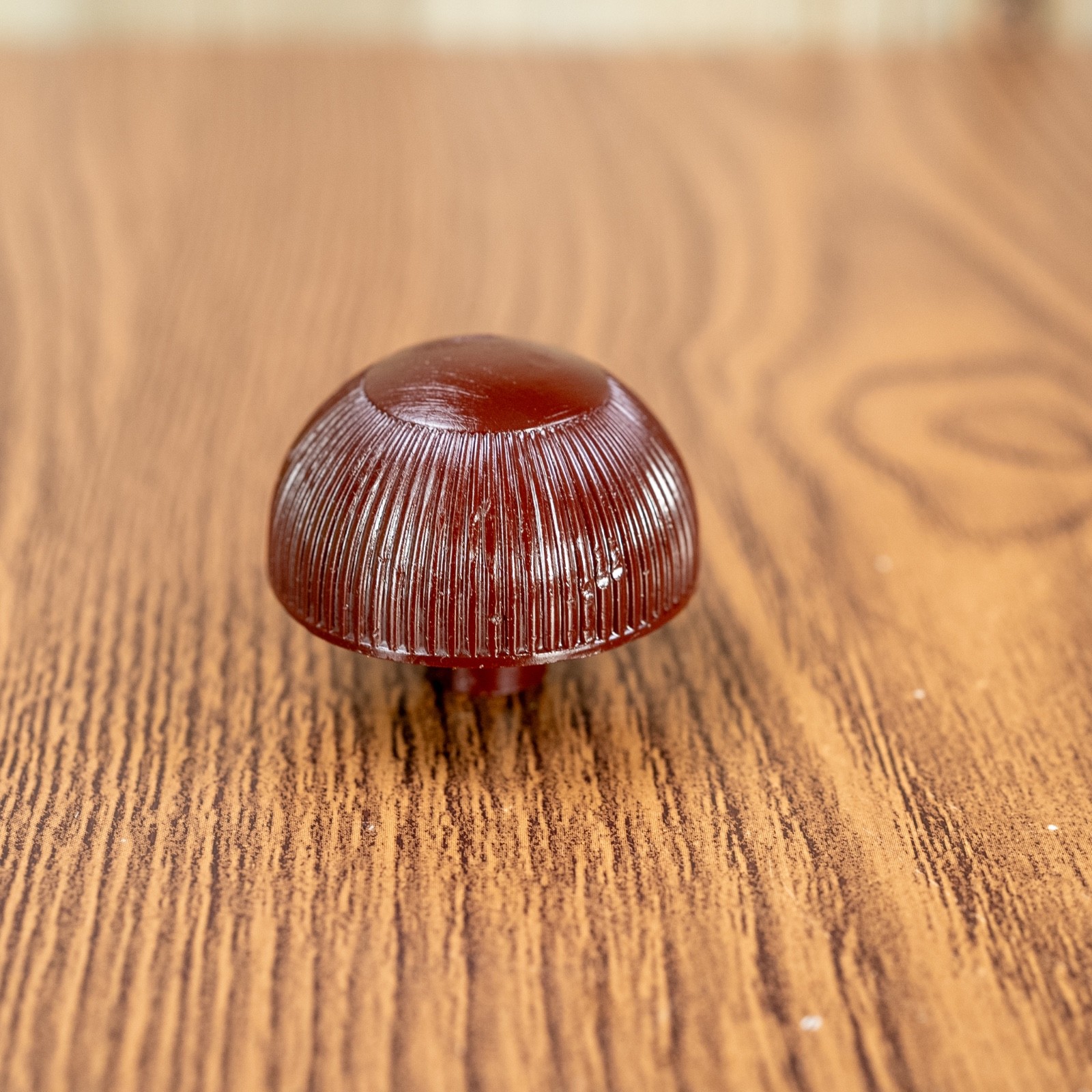ZENITH Midcentury Radio Knob 1940s-50s Brown Plastic 1pc 1/4" Splined Shaft