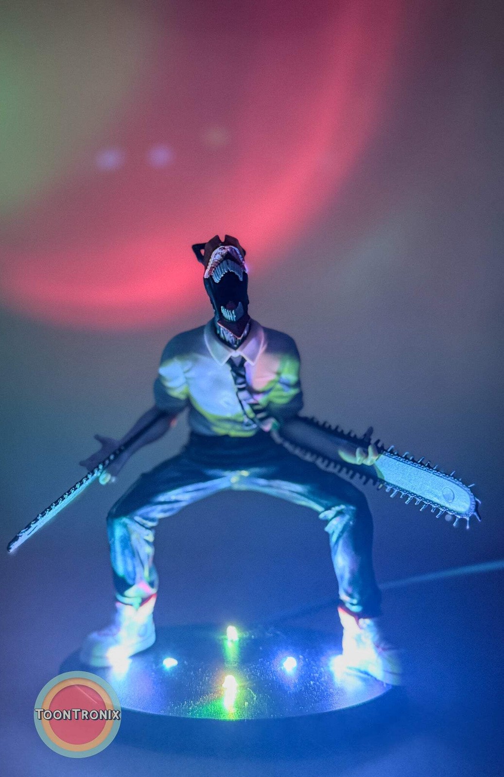 5" Chainsaw Man Lamp Light Statue Figure Collectible