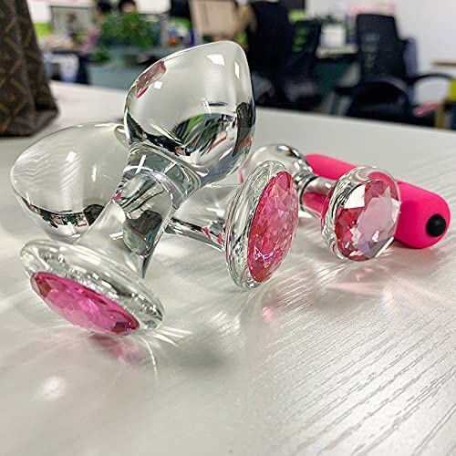 3 Size Crystal Anal Plug Glass Butt Plug G Spot Anus Dildo Masturbation Sex Toys