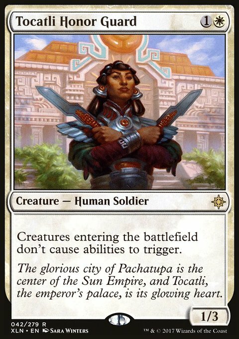 Magic the Gathering MTG Tocatli Honor Guard (42) Ixalan   LP