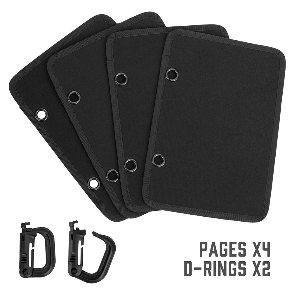 4 Flip-Page Patch Booklet Tactical Morale Badge Patches Organizer Display Board