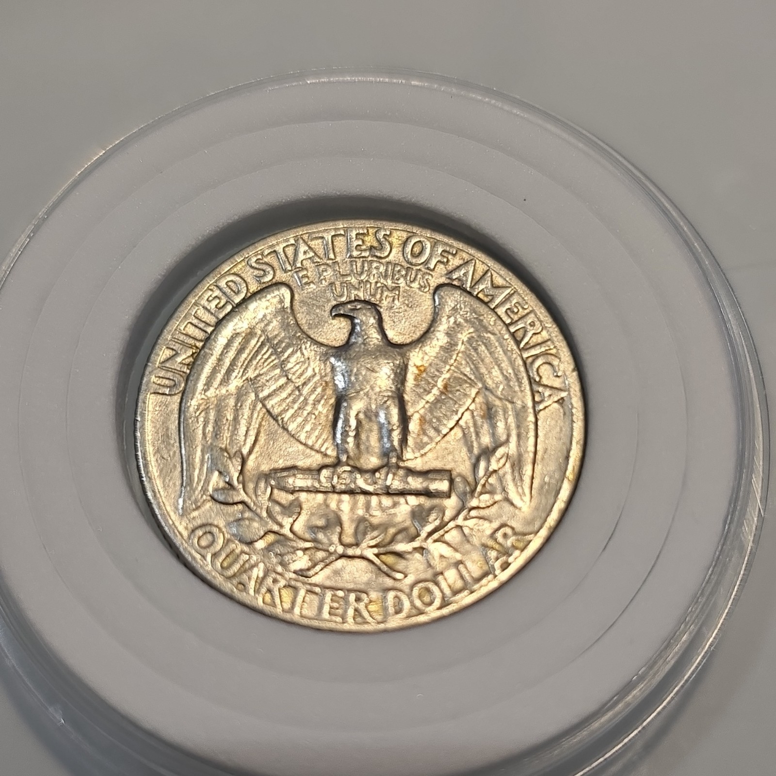 1954-P Washington Quarter Reverse Cleaned From Glue