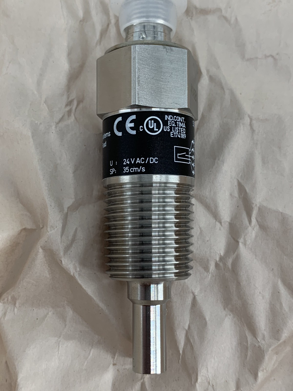 Trane SEN01655 1/2" NPT Programmable Thermal Dispersion Flow Sensor Assembly