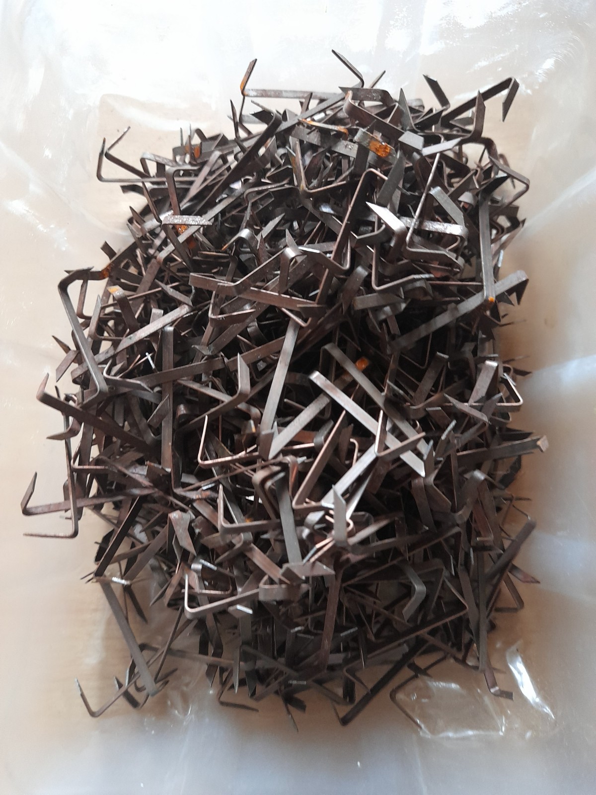 CANVAS Z-CLIPS JOB LOT 500+ UNUSED COPPER CANVAS  FRAME FIXINGS RETIREMENT SALE