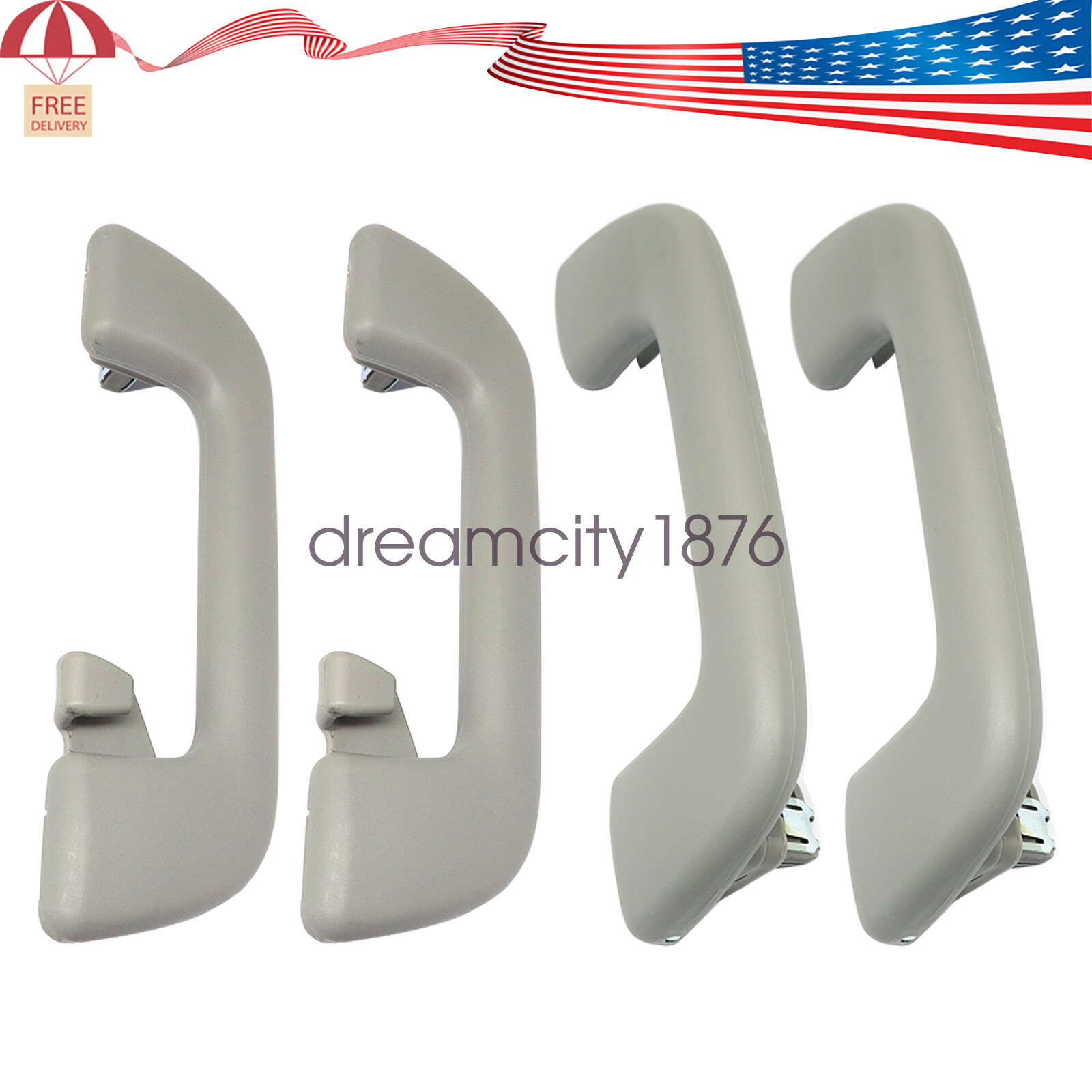 For Toyota Corolla Yaris Rav4 4PC Front Rear Inner Roof Ceiling Pull Handle Grab