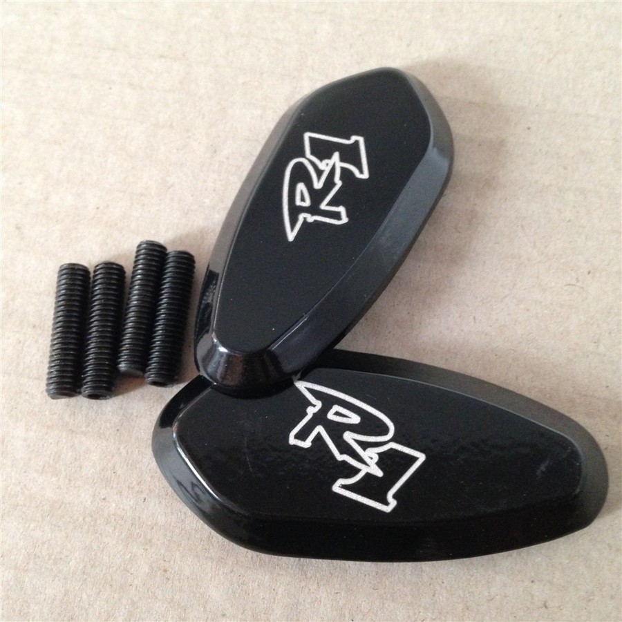 Mirror Block Off Base Plates For 1998-2014 Yamaha R1 Yzf-R1 Yzfr1 Black