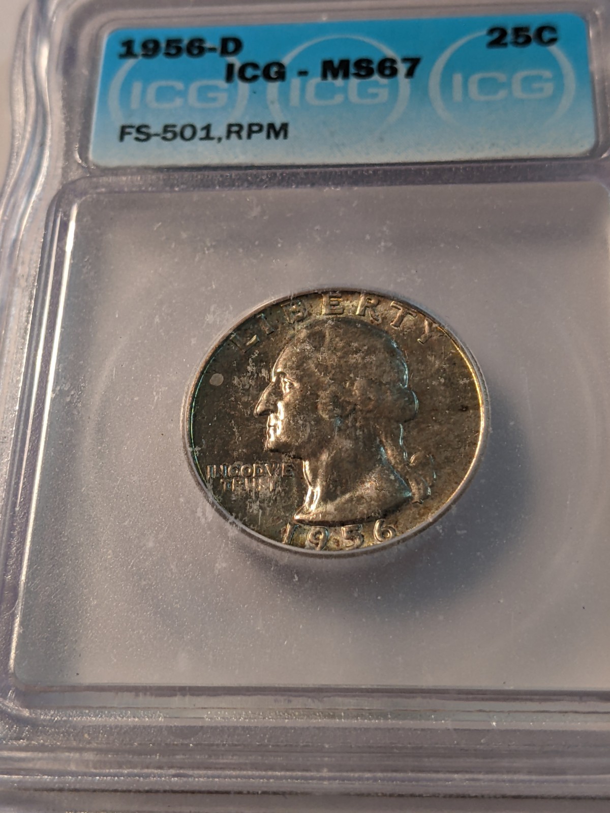 1956-D ICG MS67 25C Quarter