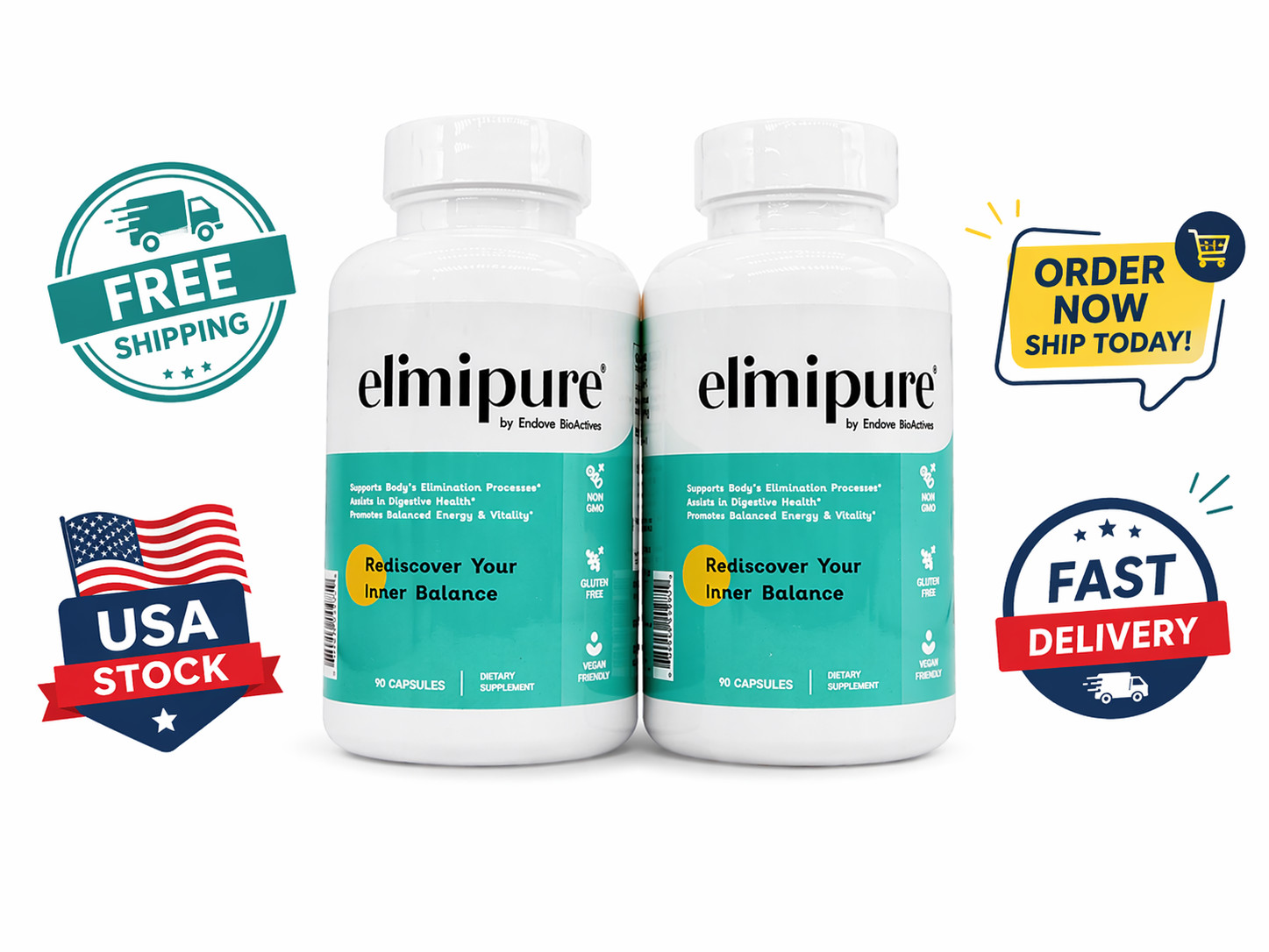 elimipure |  Gut Cleansing Supplement | Expiry 1/2/2028 |  Free Shipping | 2Pack