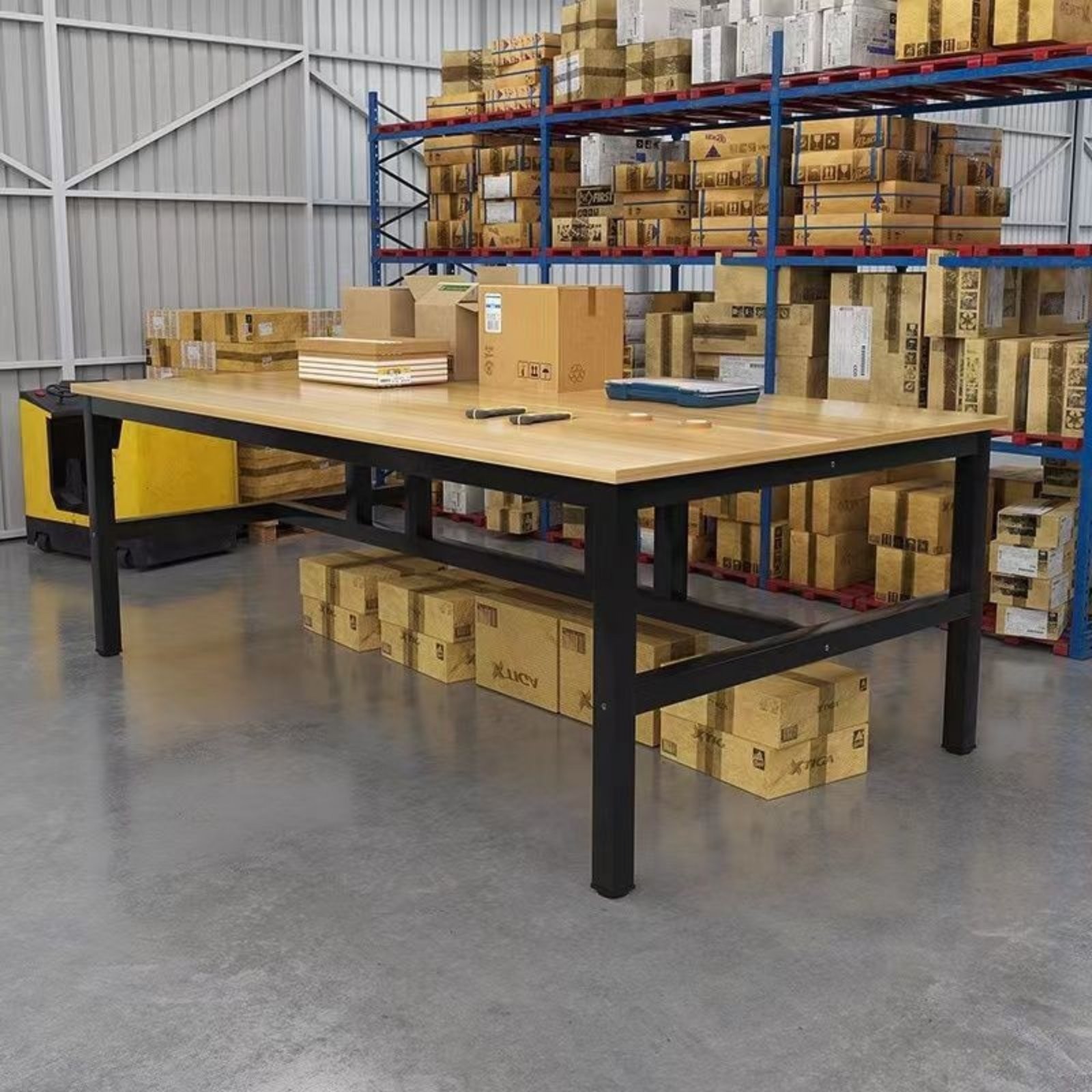 3-Tier Work Table Steadiness & Sturdy Heavy Duty Packing Station