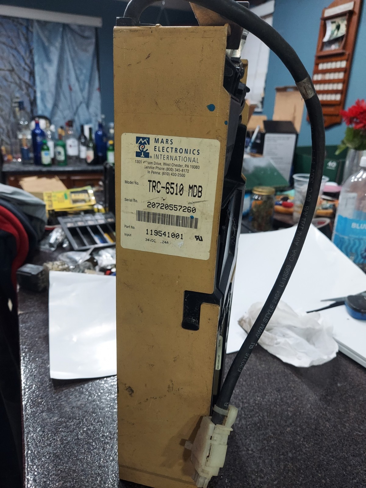 Mars TRC 6800H Coin Changer  not Acceptor not tested, reprogrammable, soda n/a