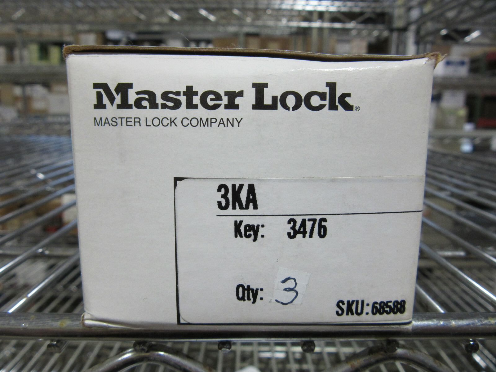 (3) Master Lock 3KA Locks Keyed Alike Comes with 2 Keys per Lock NEW!!! in Box