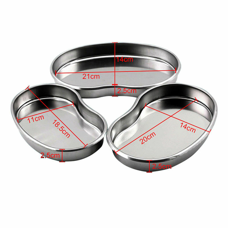 Dental Instrument Medical Stainless Steel Surgical Kidney Bowl Tray Dish S/M/L