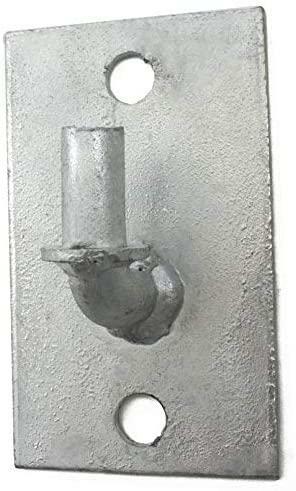 Chain Link Heavy-Duty Wall Mount Male Gate Hinges (2 Pack)