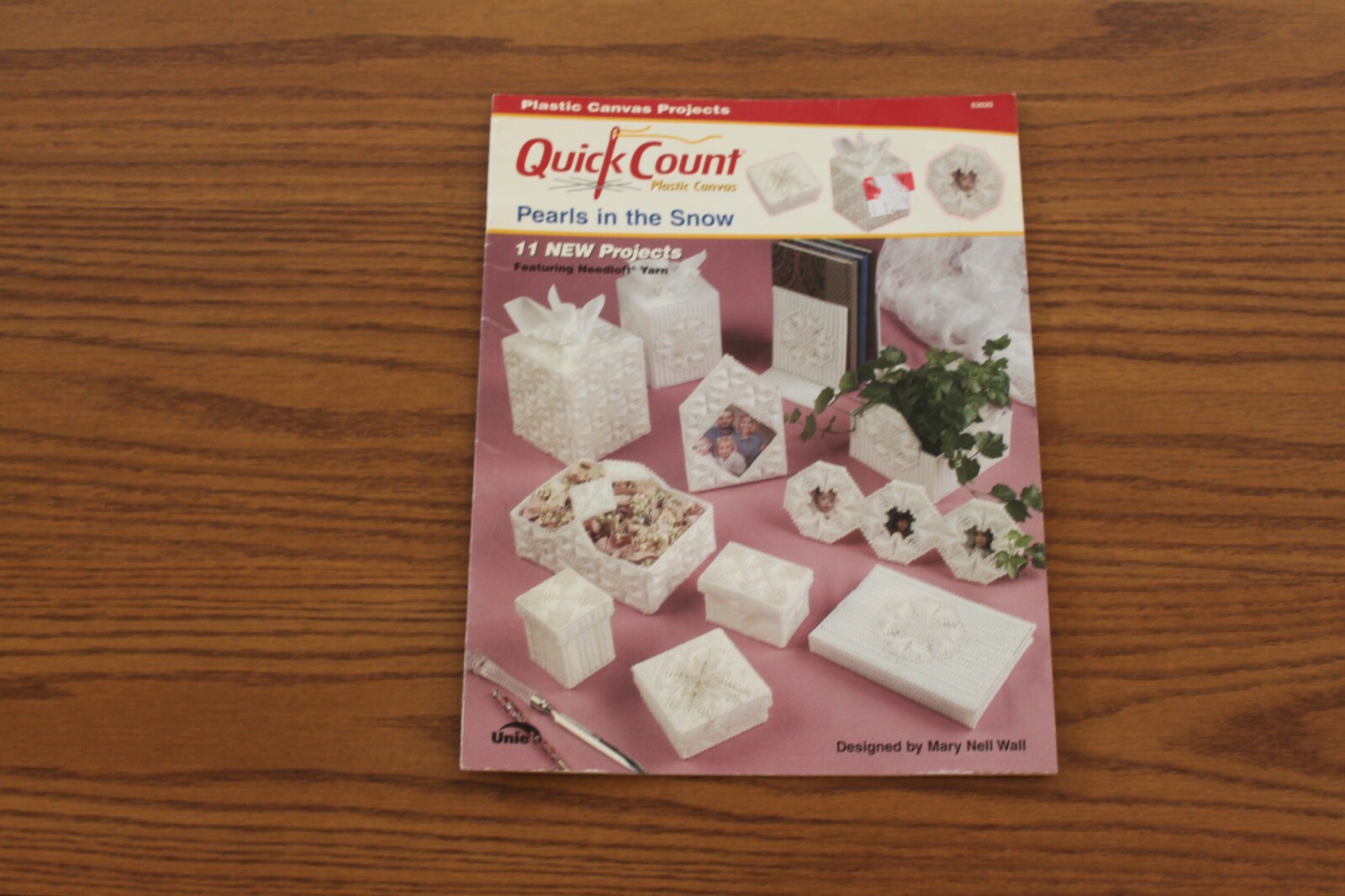 Pearls in Snow Plastic Canvas Leaflet Mary Wall Quick Count 11 Projects
