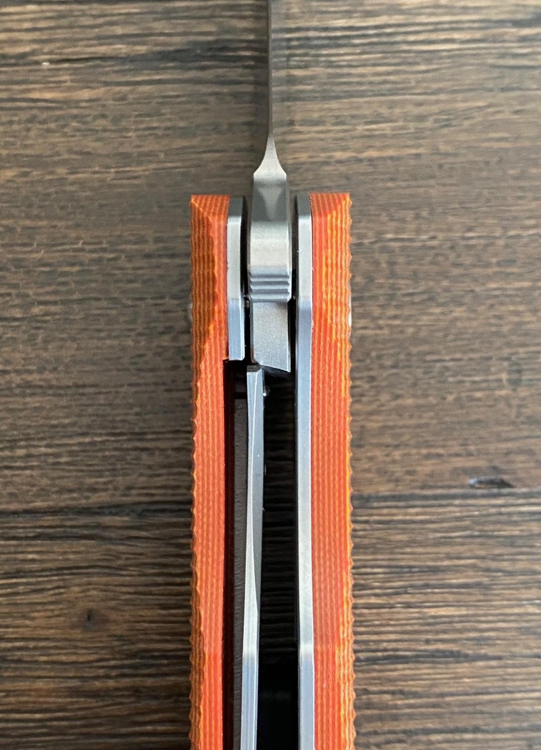 SixLeaf SL-01-Orange VG-10 Blade Aggressive G10 Handle Tool Knife EDC