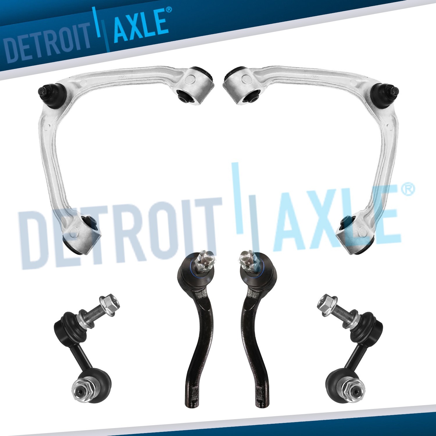 Front Upper Control Arms Sway Bars Outer Tie Rods for INFINITI G25 G35 G37 Q40