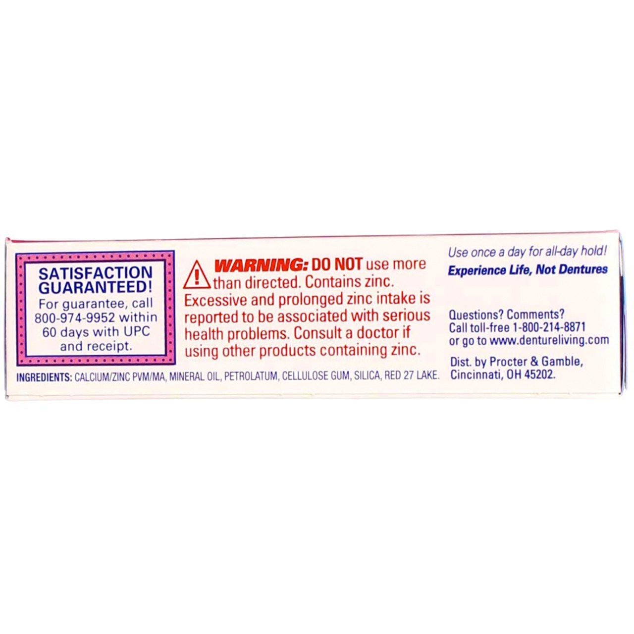 3 Pack Fixodent Complete Denture Adhesive Cream, Original
