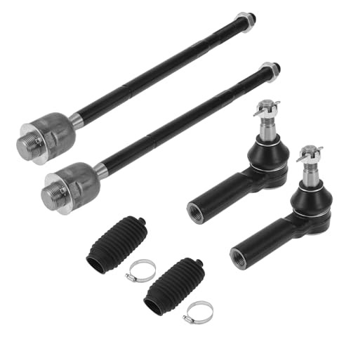 6pcs Front Inner Outer Tie Rod Ends Kit Suspension Steering Tie Rod End with