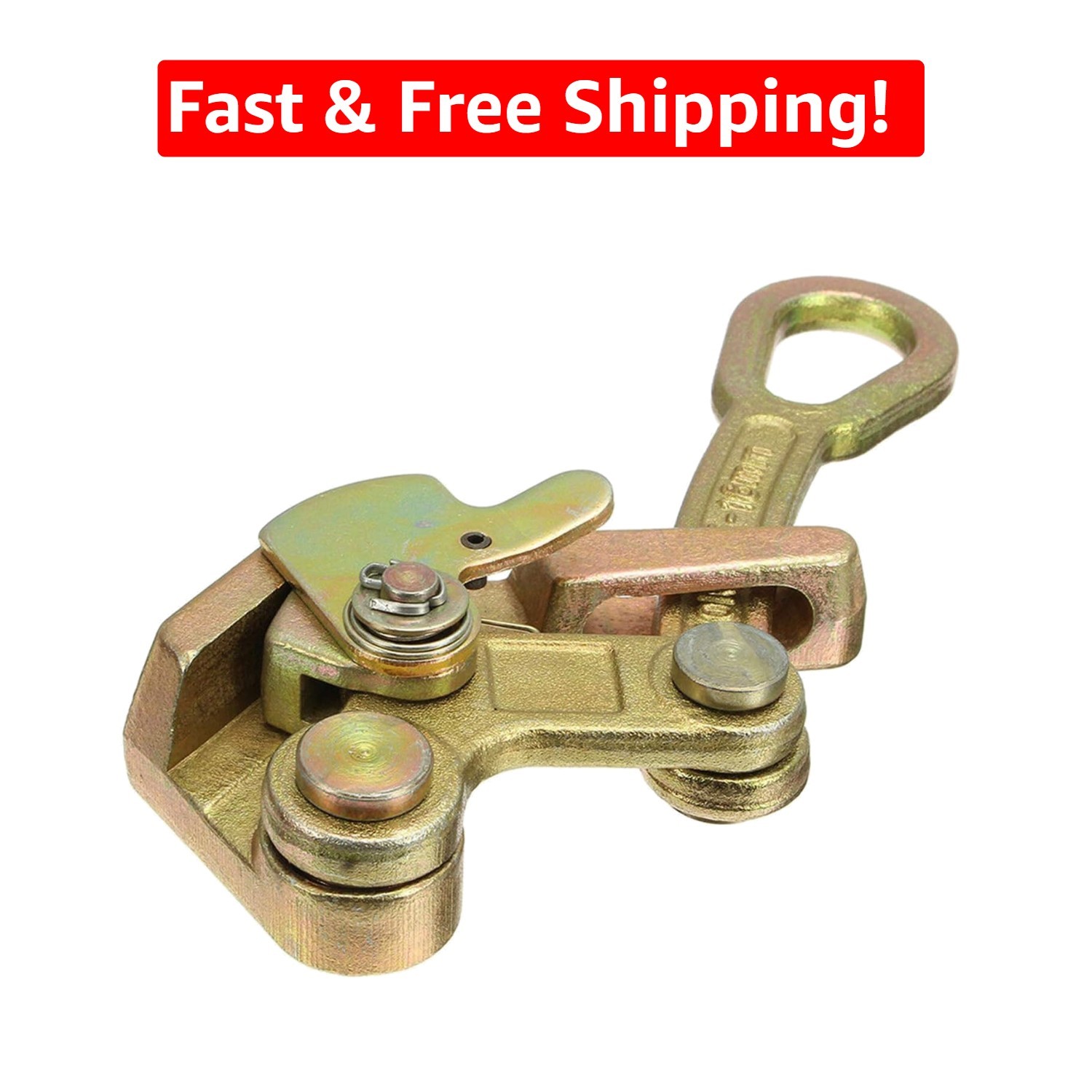 Cable Grip Wire Gripper Tool - 1 Ton (2204 lbs) Steel Puller