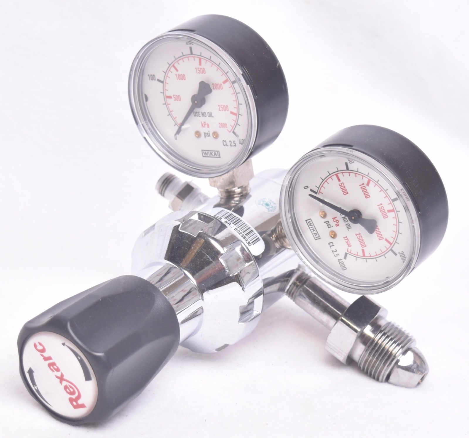 Rexarc Nickel Plated Gas Regulator FMD23214BCF145