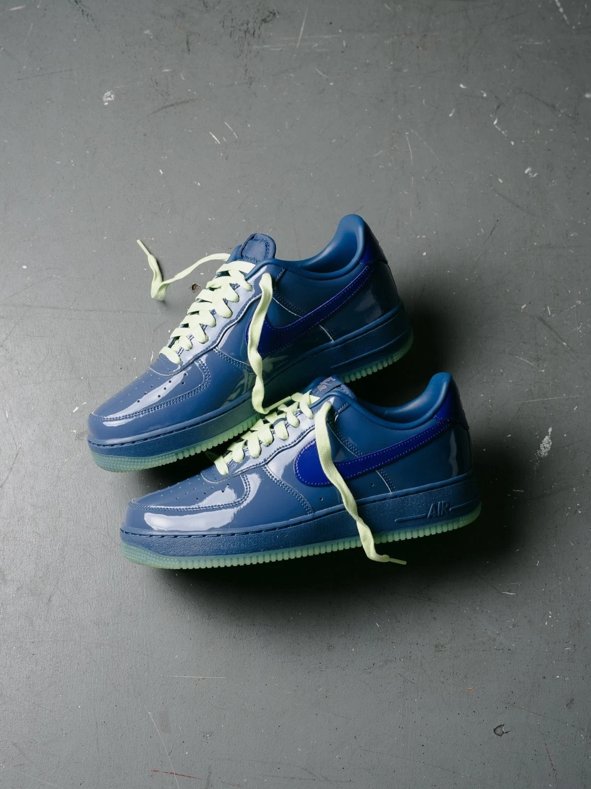 Men - AF 1 Low Patent Leather Mystic Navy Grape Ice IO4489-400 Size US 7-12