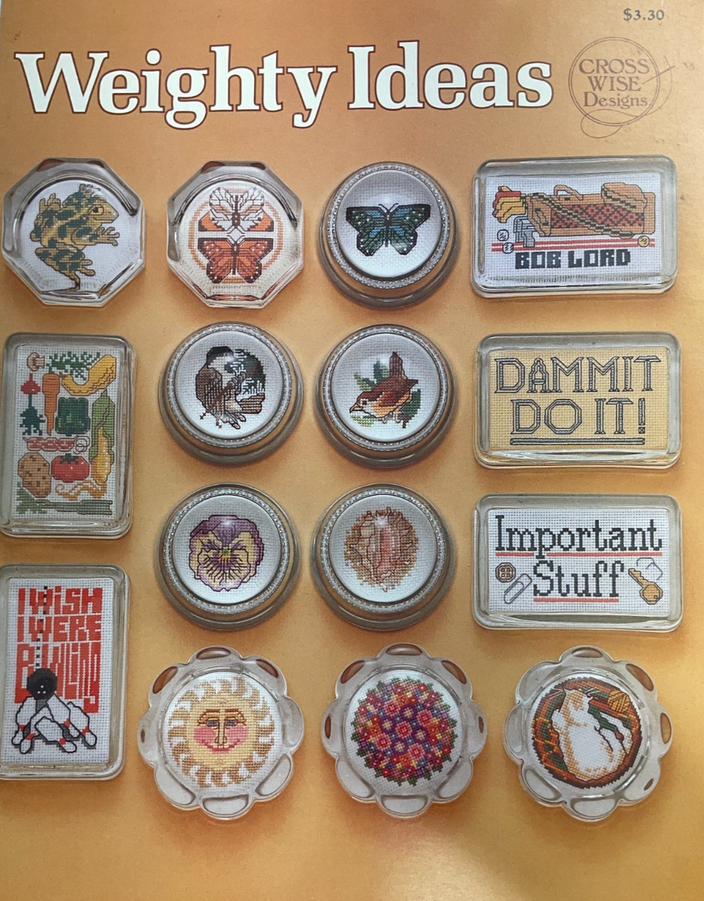 CROSS WISE DESIGNS - WEIGHTY IDEAS CROSS STITCH DESIGNS (1981)