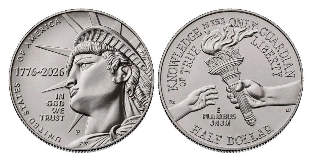 2026  P  Enduring Half Dollar Brilliant from Logistics Rolls    STOCK PHOTO  !!!