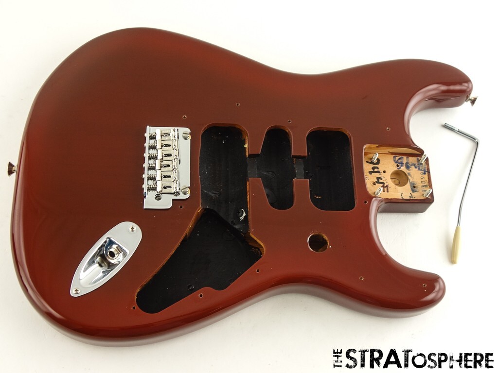 Fender Player II Series Strat BODY &HARDWARE Chambered Mahogany TCB Mocha Burst