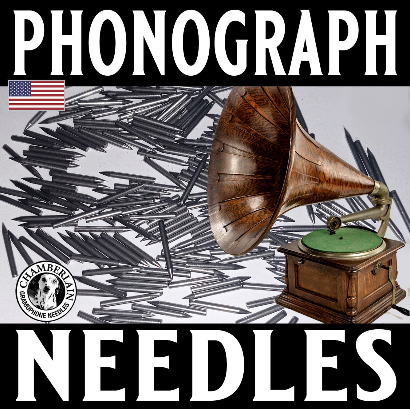 100 or 300 per pack Gramophone Victrola NEEDLES for phonograph 78rpm record