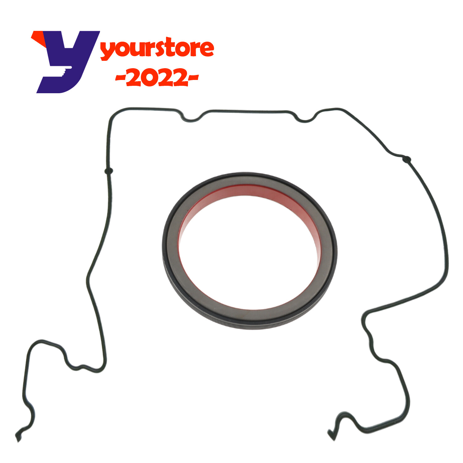 Crankshaft Rear Main Seal Gasket for 2003-2010 F250 F350 F450 Super Duty 6.0 6.4