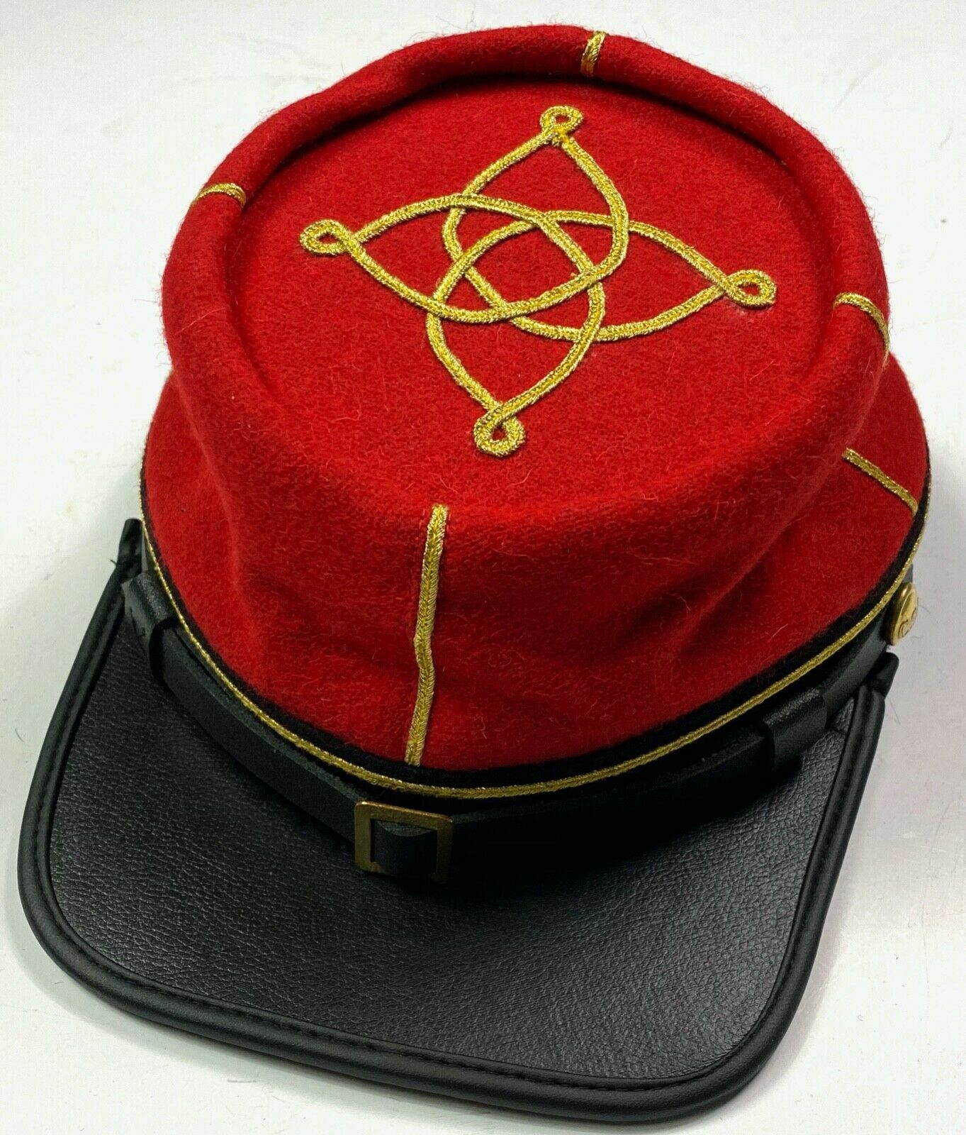 CIVIL WAR CONFEDERATE CS LIEUTENANT ARTILLERY OFFICER KEPI FORAGE - ALL SIZES!!!