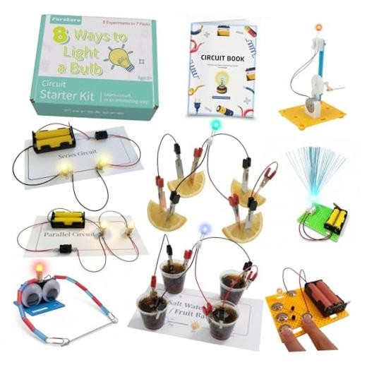 STEM Electric Circuit Kits - 8 Experiments in 7 Sets Science Circuit Kit