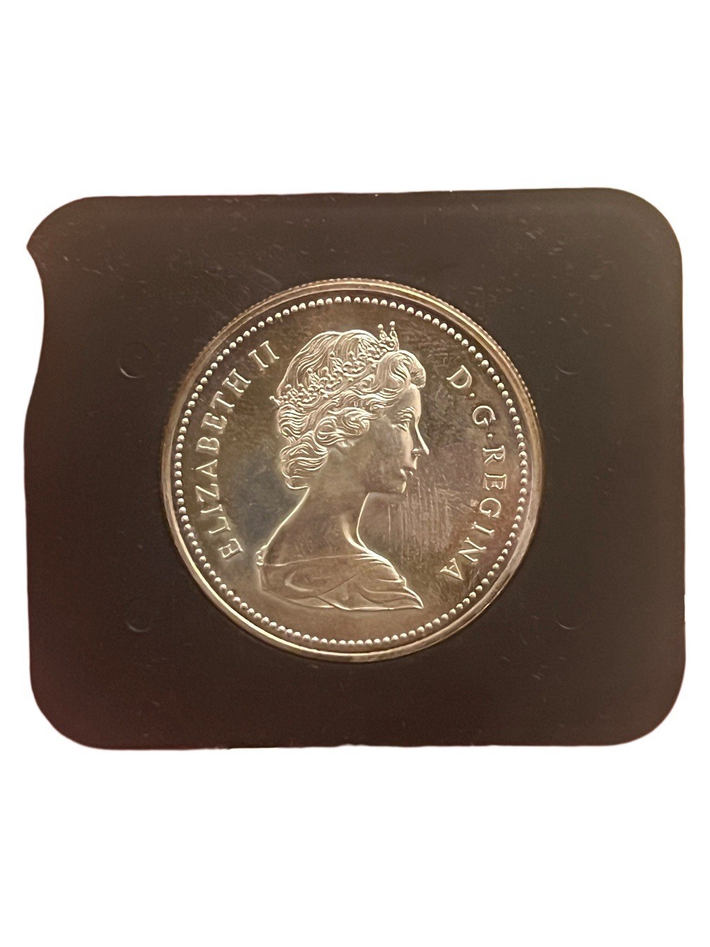 1973 Canada SILVER DOLLAR Proof Like Toned Toning
