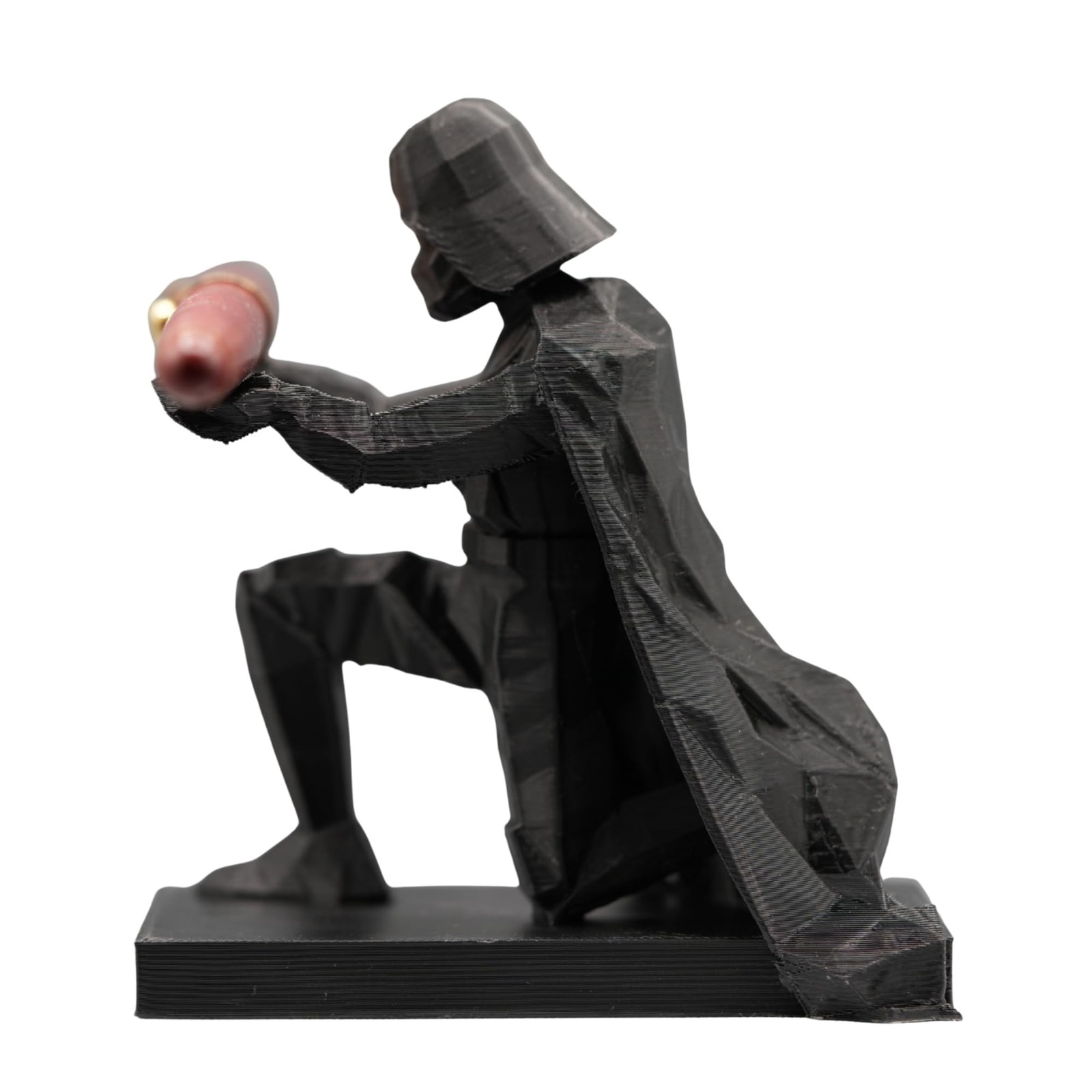 Low Poly Darth Vadar Pen Holder for Desk, Office Desk Organizer, Nerdy Worksp...