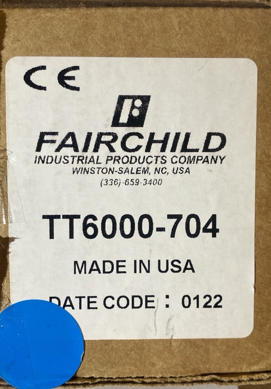 Fairchild TT6000-704 Electro Pneumatic Transducer 1/4" FPT I/O Ports