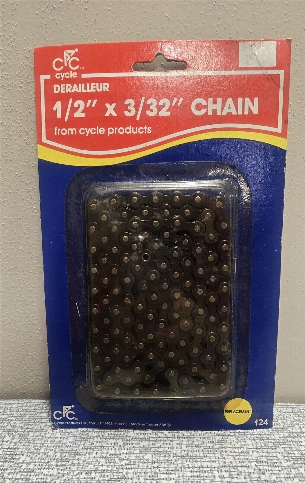 NOS Vintage Cycle Products Company Derailleur 1/2" x 3/32" Chain 124