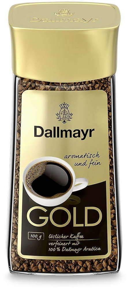 Alois Dallmayr Gold Instant Coffee Refined with Roasted Ground (200g)