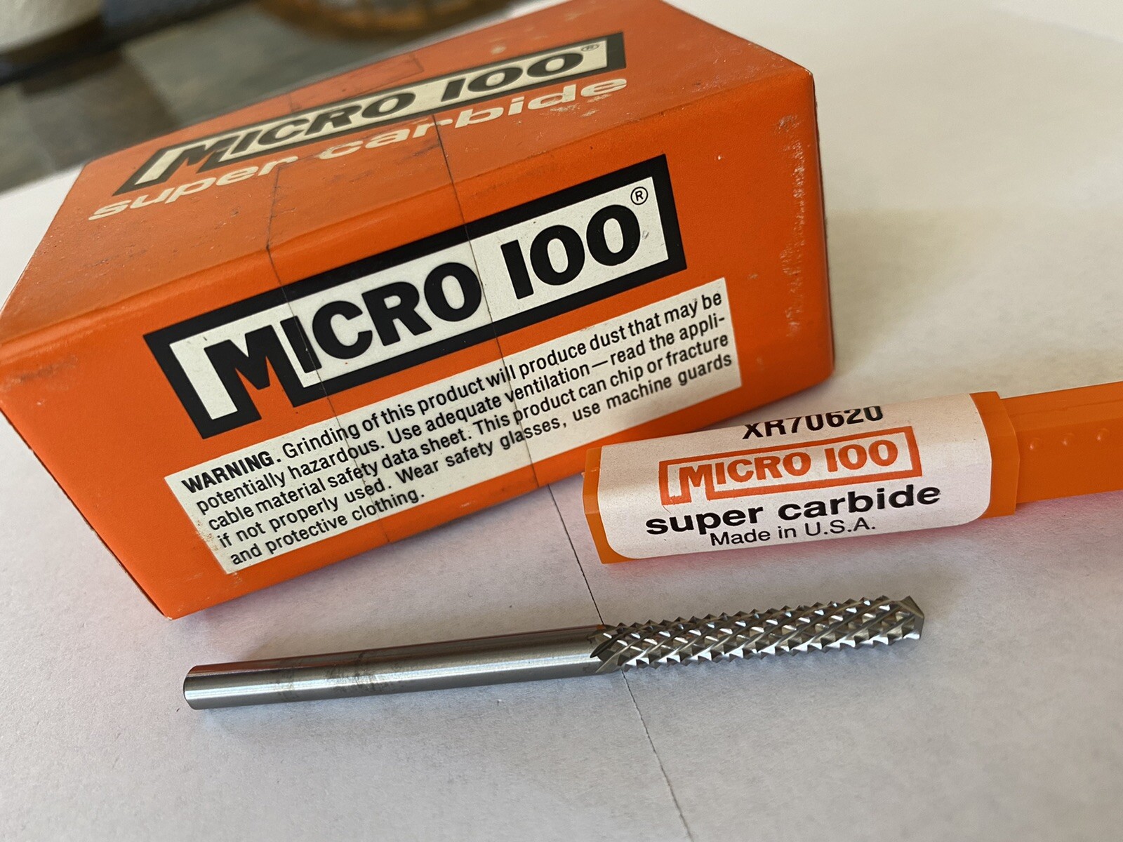 12pc 3/16" SUPER SOLID CARBIDE BURR BITS XR70620 MADE IN USA