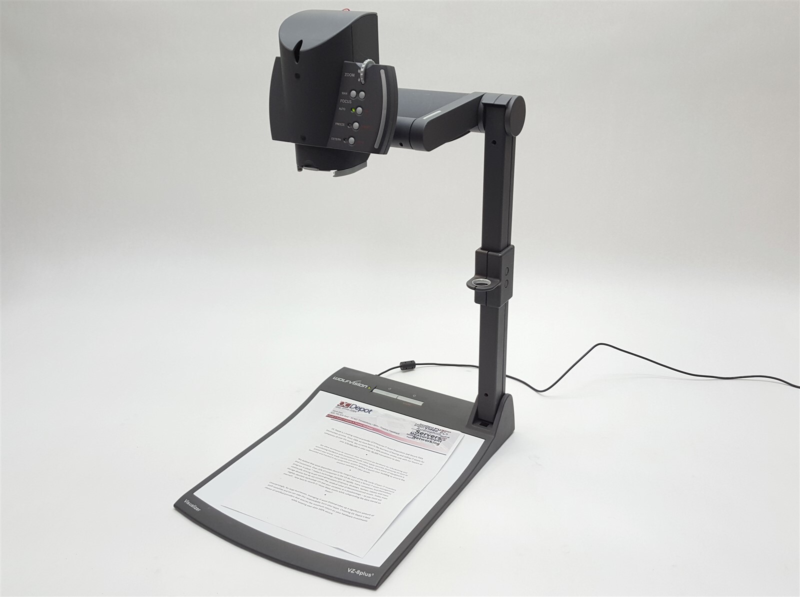 WolfVision VZ-8 Plus3 Document Visualizer Camera Desktop Presenter DVI VGA