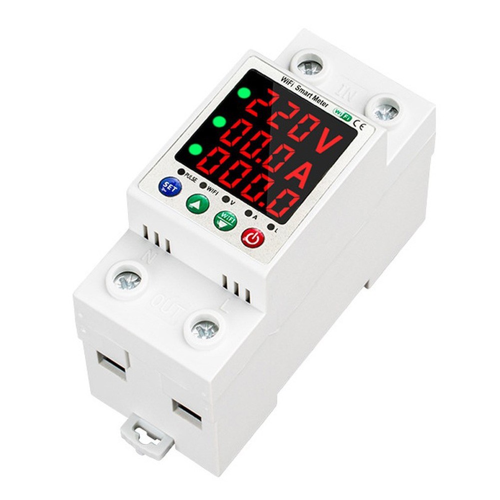 Auto Reset Voltage Protector with Dual Screen and WiFi for Business Use