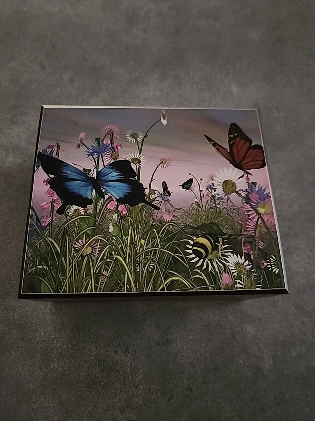 Butterfly Cedar Box 5x4x2 1/2
