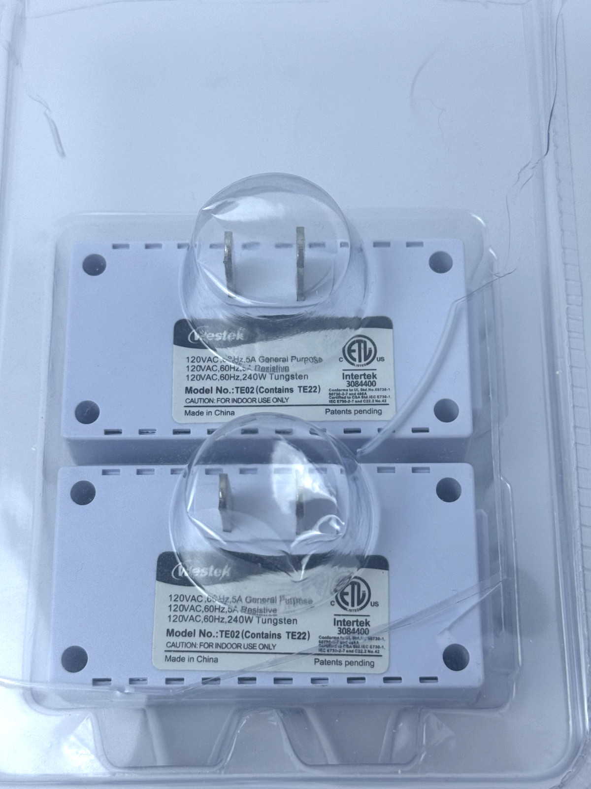4 Westek Digital Outlets Timer Indoor Use TE22DHB NIP (2) Open (2)
