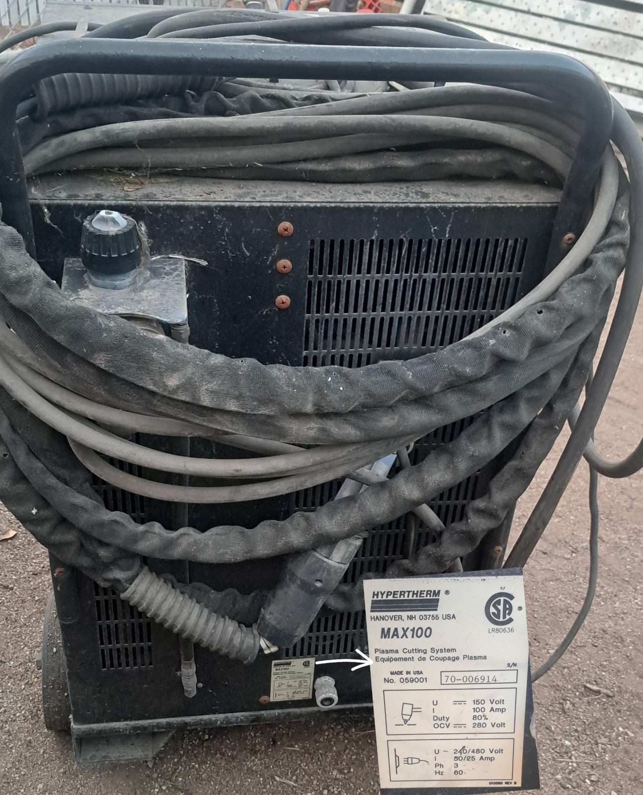 Hypertherm Max Plasma Cutter