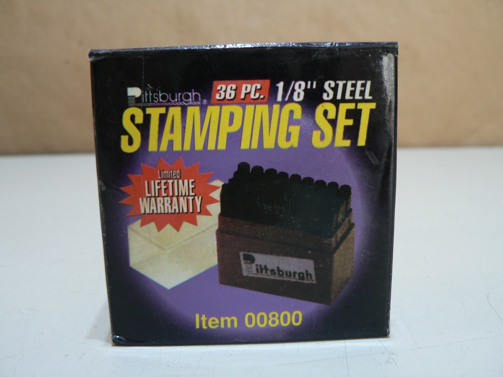 Pittsburgh 36 Piece 1/8 Inch Steel Stamping Set Number Letter Punch Tool 00800