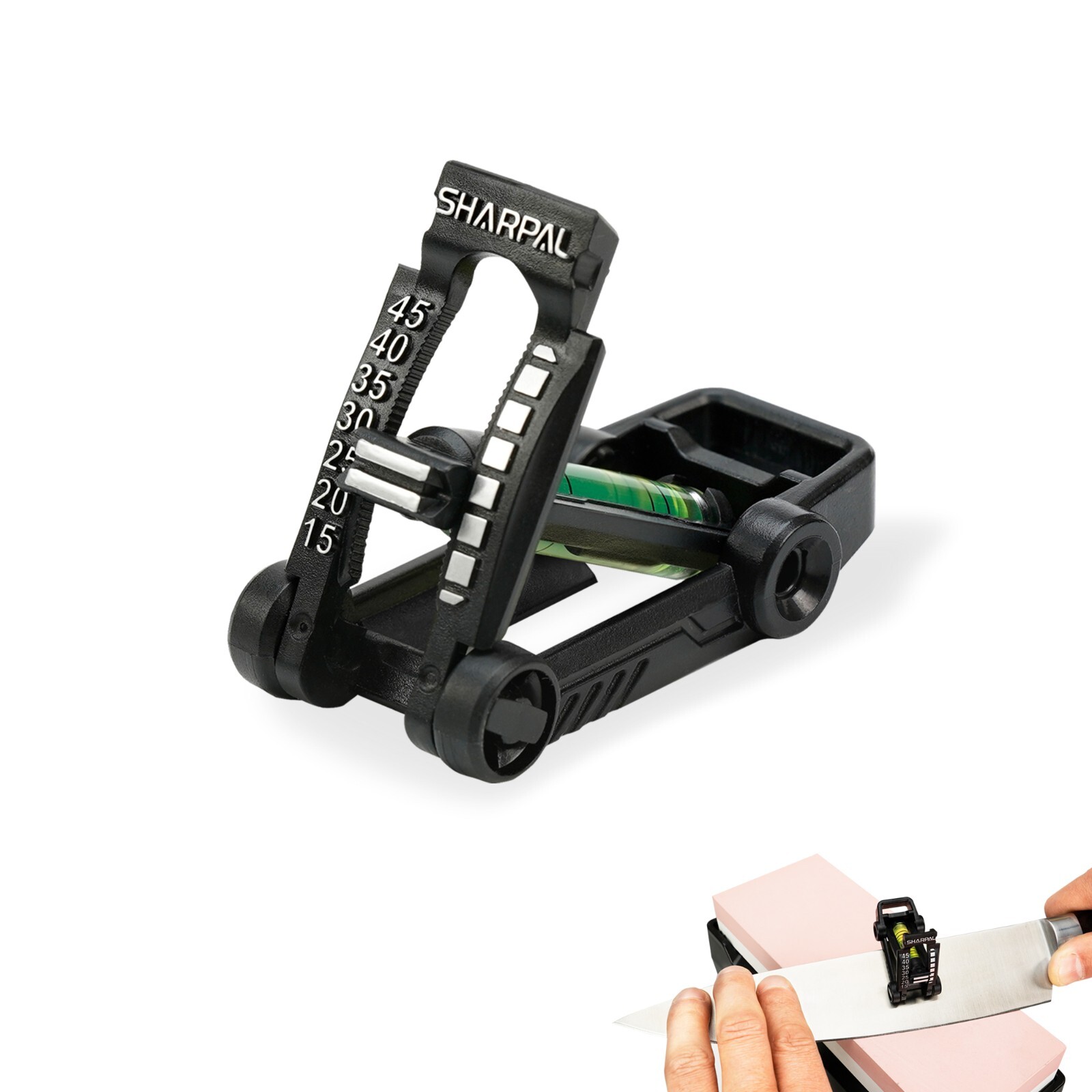 HOLDBUBBLE Whetstone Knife Blade Sharpener Sharpening Stone Angle Guide